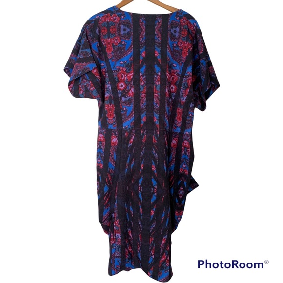Paisley Mirror Print Tunic Dress size large - Picture 5 of 7